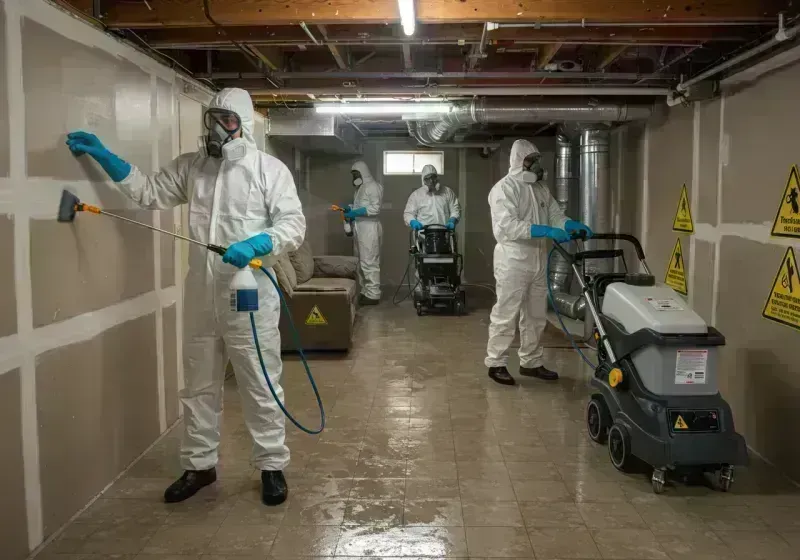 Basement Moisture Removal and Structural Drying process in Audrain County, MO